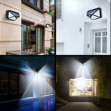 100 LED Solar Sensor Wall Light Motion Lights Outdoor Safety Security Home Lamp