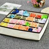 4 PCS/SET Foldable Storage Drawer Organizer Bra Underwear Closet Divider Kit