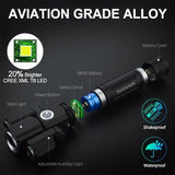 Bike Front & Rear LED Lights Set Mountain Bicycle USB Rechargeable Torch Lamp