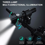 Bike Front & Rear LED Lights Set Mountain Bicycle USB Rechargeable Torch Lamp