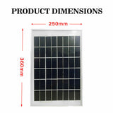 10W 12V Solar Panel Kit Caravan Camping Power Charging Battery