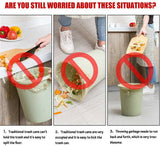 9L Hanging Bin Wall Mounted Folding Waste Bin Kitchen Dining Cabinet Trash Can