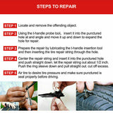 Recovery Tyre Puncture Repair Kit Heavy Duty 4WD Offroad Plugs Tubeless 56PCS