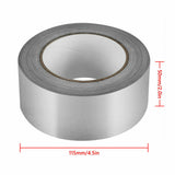 Aluminium Foil Adhesive Tape Heat Shield Duct Sealing Silver Repair Waterproof