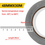 Aluminium Foil Adhesive Tape Heat Shield Duct Sealing Silver Repair Waterproof