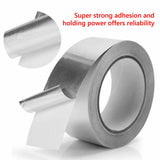 Aluminium Foil Adhesive Tape Heat Shield Duct Sealing Silver Repair Waterproof