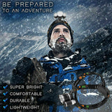 100000LM RECHARGEABLE HEADLAMP 3T6 XML LED HEADLIGHT