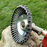 6" Weed Brush Steel Wire Trimmer Wheel Garden