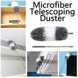 Microfiber Telescoping Duster Stainless Steel Pole Bendable Head