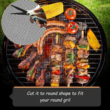 3x BBQ Grill Mesh Mat Non-Stick Barbecue Liner Sheet