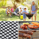 3x BBQ Grill Mesh Mat Non-Stick Barbecue Liner Sheet