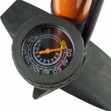 160 PSI High Pressure Bicycle Air Pump Bike Alloy Floor Dual Valve Gauge UP