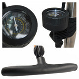 160 PSI High Pressure Bicycle Air Pump Bike Alloy Floor Dual Valve Gauge UP
