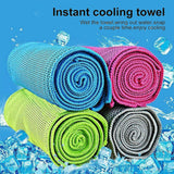 Instant Cooling Towel ICE Cold Cycling Jogging Gym Sports Outdoor Chilly Cool