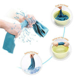 Instant Cooling Towel ICE Cold Cycling Jogging Gym Sports Outdoor Chilly Cool