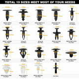 Car Plastic Clips Bumper Fender Trim Mixed Rivet Door Panel Fasteners 550Pcs Kit