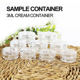 60-240x Mini Sample Bottle Makeup Cosmetic Jar Pot Face Cream Lip Balm Container
