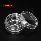 60-240x Mini Sample Bottle Makeup Cosmetic Jar Pot Face Cream Lip Balm Container