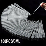 Plastic Pipettes Eye Dropper 50x Disposable Graduated Transfer Liquid Paint 3ML