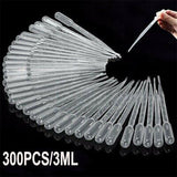 Plastic Pipettes Eye Dropper 50x Disposable Graduated Transfer Liquid Paint 3ML