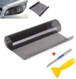 Light Smoke Black Tint Film Head Tail lights Car Vinyl Wrap 30cm x 200cm Tool