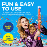 Party Central 4/8/12PK Party Popper Cannon Launcher Multicolour Confetti 58cm