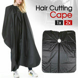 2x Black Hair Cutting Cape Pro Salon Barber Hairdressing Gown Haircut Apron