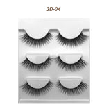 Eyelashes 3 Pairs Mink Natural Long Thick Makeup Cross False Eye Lashes