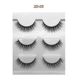 Eyelashes 3 Pairs Mink Natural Long Thick Makeup Cross False Eye Lashes