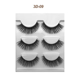 Eyelashes 3 Pairs Mink Natural Long Thick Makeup Cross False Eye Lashes