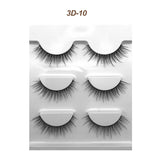 Eyelashes 3 Pairs Mink Natural Long Thick Makeup Cross False Eye Lashes