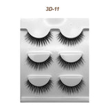 Eyelashes 3 Pairs Mink Natural Long Thick Makeup Cross False Eye Lashes