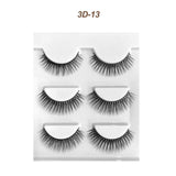 Eyelashes 3 Pairs Mink Natural Long Thick Makeup Cross False Eye Lashes
