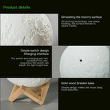 Dimmable 3D Magical Moon Lamp USB LED Night Light Moonlight Touch Sensor Lamp