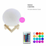 Dimmable 3D Magical Moon Lamp USB LED Night Light Moonlight Touch Sensor Lamp