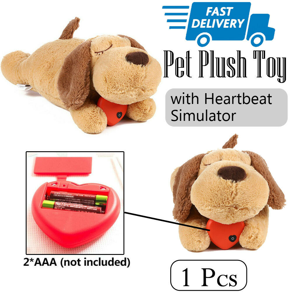 Behavioral Aid Puppy Cat Toy Heartbeat Soft Plush Sleeping Buddy