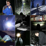 2X 60000lm CREE Q3-WC T6 LED Flashlight Torch Bike Mount USB Rechargeable