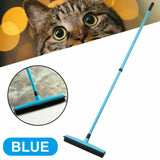 Rubber Broom For Dog Cat Pet Hair Car Windows Handle Sweeper Squeegee Floor