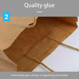 50 x Bulk Kraft Paper Bags Gift Shopping Carry Craft Brown Bag with Handles