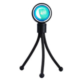 LED Sun Sunset Rainbow Projector Atmosphere USB Night Light Lamp For Room Decor