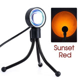 LED Sun Sunset Rainbow Projector Atmosphere USB Night Light Lamp For Room Decor