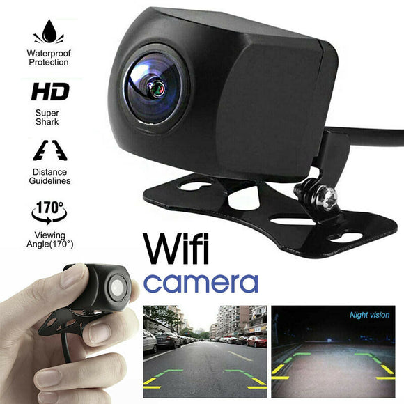 175°WiFi Wireless Car Rear View Cam Backup Reverse Camera for Android IOS Kit