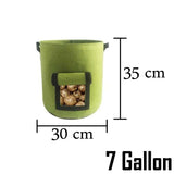 Potato Grow Planter Container Bag Pouch Root Plant Growing Pot Side Window GN