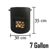 Potato Grow Planter Container Bag Pouch Root Plant Growing Pot Side Window GN