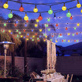 Solar Fairy String Lights 50LED Crystal Globe Outdoor Garden XMAS Party Decor