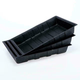 3Pcs Rectangle Plant Seedling Plastic Propagation Seeding Tray Garden Black