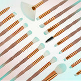 20PCS Diamond Unicorn Eyeshadow Eyebrow Blending Brush Set Eye Make-up Brushes