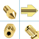 5pcs For Ender 3 PRO CR10 3D Printer 1.75mm 0.4mm MK8 Extruder Nozzles