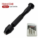 20pcs Mini hand drill Vise Hand Bits Twist Woodworking Set Precision Pin
