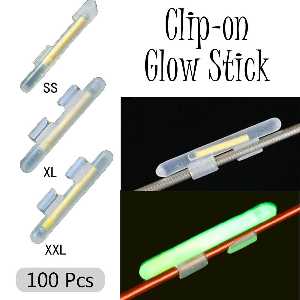 100Pcs Fishing Tackle Clip-on Fluorescent Fishing Rod Glow Lights Stic –  www.